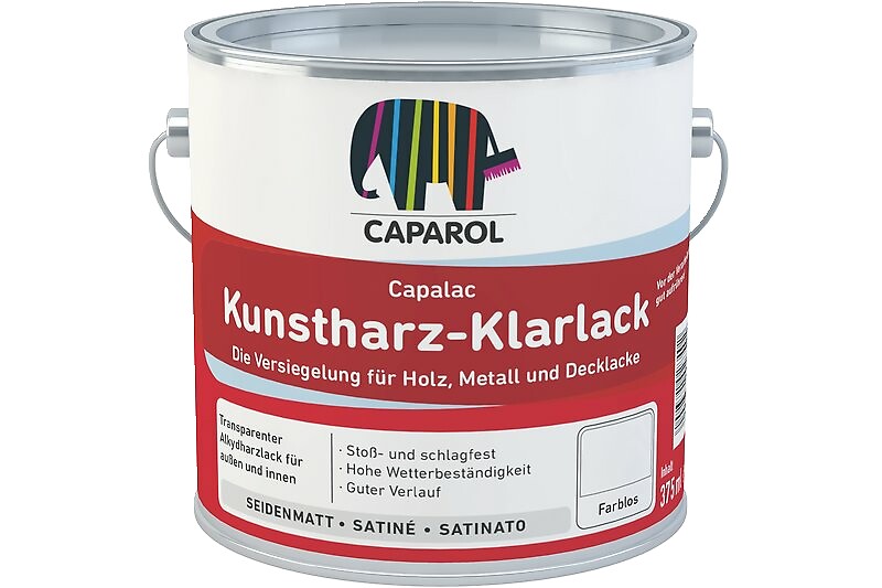 Caparol Kunstharz-Klarlack - seidenmatt - 0,75 L