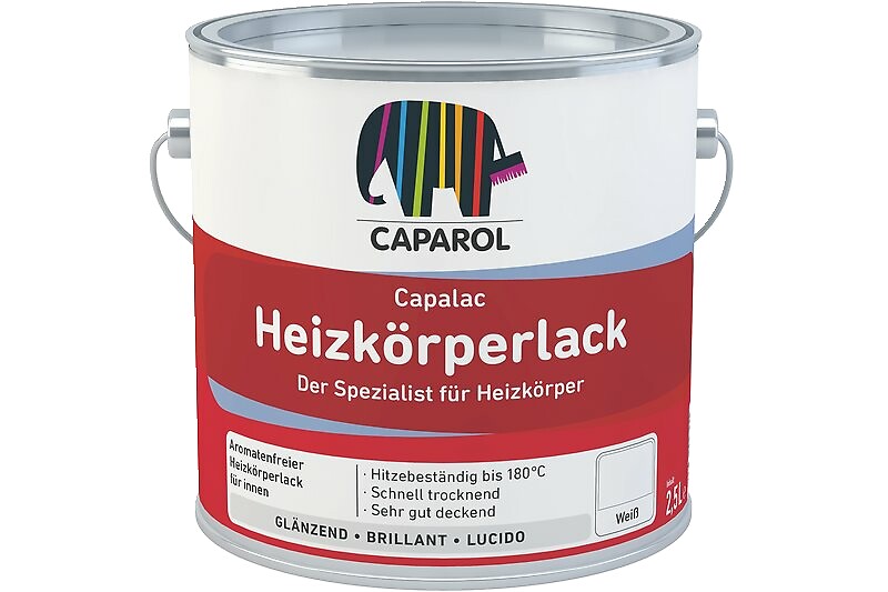Caparol Heizkörperlack - Lösemittelbasierend - 0,75 L
