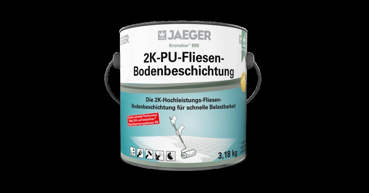 Jaeger 899 Kronalux® 2K-PU-Fliesenboden-Beschichtung - Weiß - 1,1 L