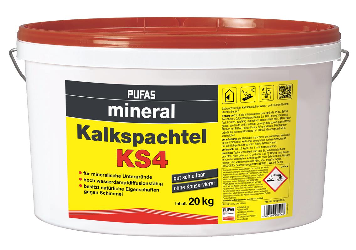 PUFAS mineral Kalkspachtel KS4 - 20 kg