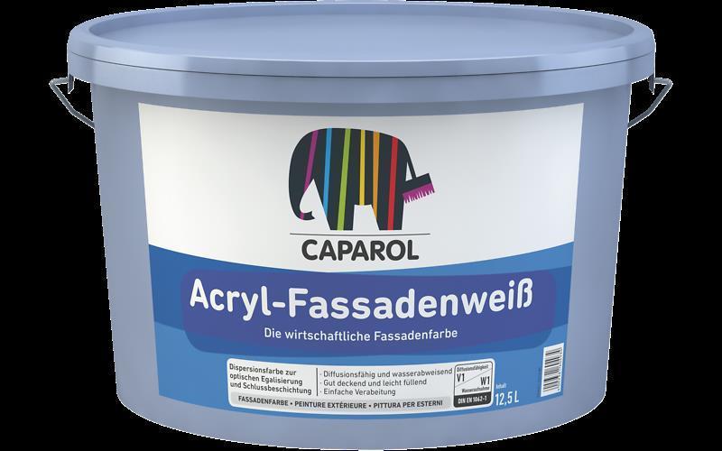 Caparol Acryl-Fassadenweiß - Weiß - 12,5 L