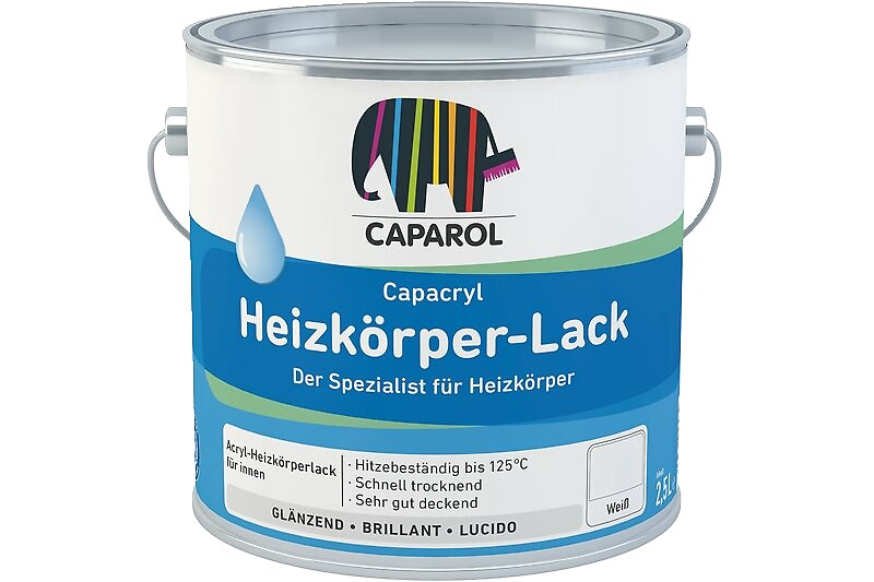 Caparol Heizkörper-Lack - Wasserbasierend - 0,75 L