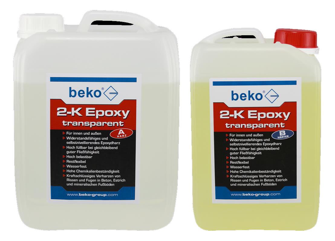 BEKO 2-K Epoxy Reparaturharz - Transparent