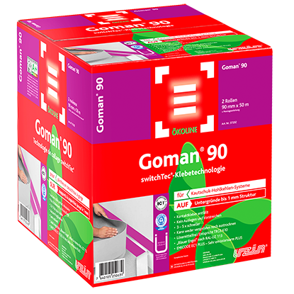 Sigan Goman 90  - Sockelband für PVC-freie Beläge und Hohlkehl-Systeme - Rolle (90mm x 50m )