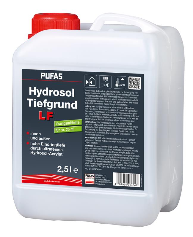 PUFAS Hydrosol-Tiefengrund LF - 2,5 Liter