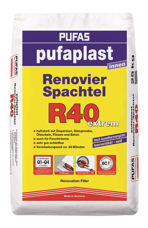 PUFAS pufaplast Renovier-Spachtel R40 extrem - 25 kg