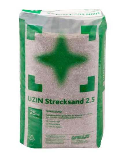 UZIN Strecksand 2.5  - Quarzsand Körnung 1,0 – 2,5 mm - 25 kg