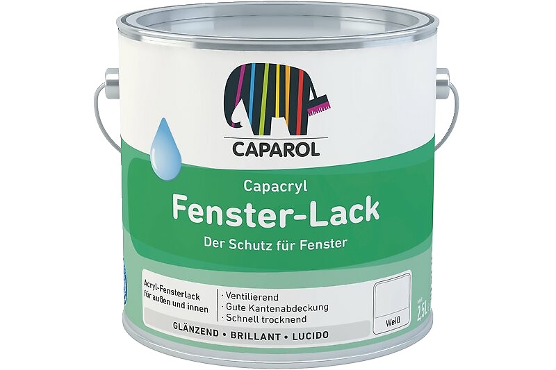 Caparol Fensterlack - Weiß - 2,5 L