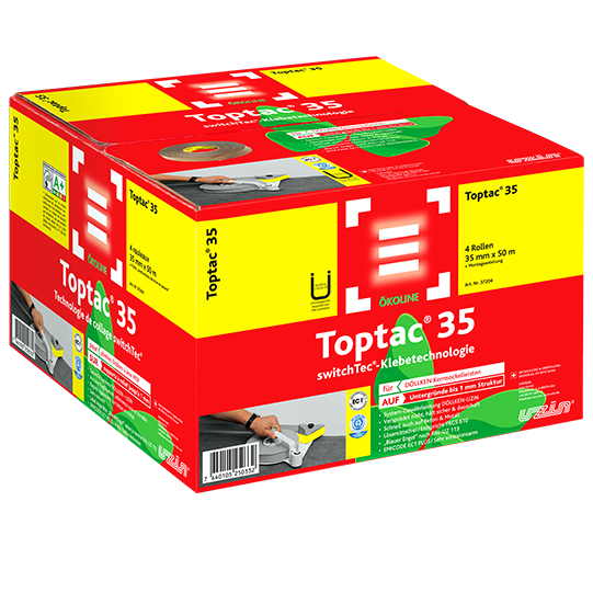 Sigan Toptac 35  - Spezial-Sockelband für DÖLLKEN-Kernsockelleisten - Rolle (35mm x 50m )