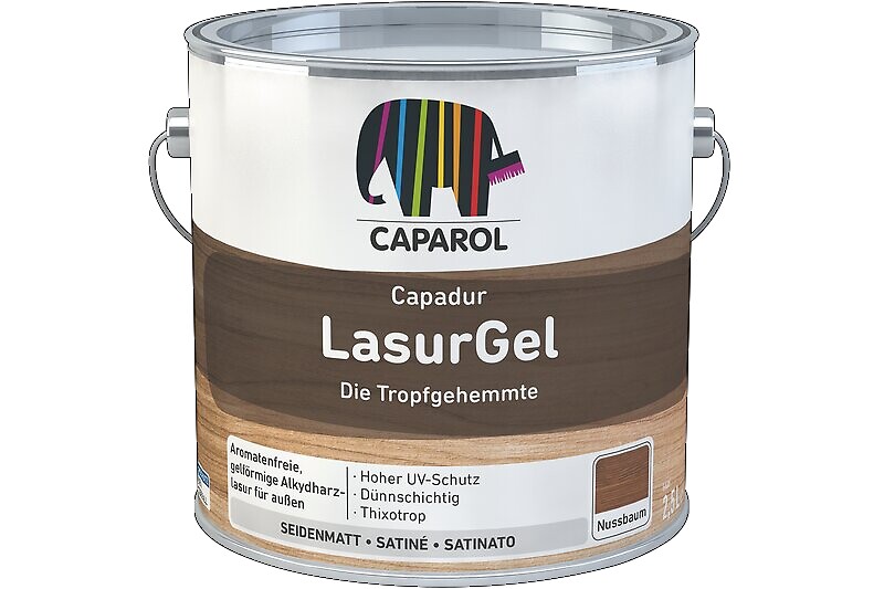 Caparol LasurGel - Walnuß - 2,5 L