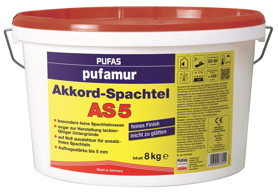 PUFAS pufamur Akkord-Spachtel AS 5 - 8 kg