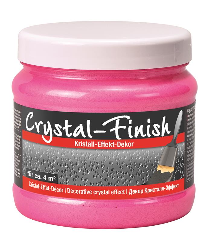 PUFAS Crystal-Finish, Kristall-Effekt-Dekor Neon Pink - 750 ml - Neon-Pink